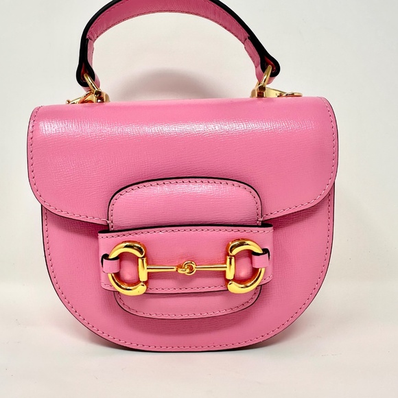New! Pink Mini Crossbody Horsebit bag - Picture 4 of 8